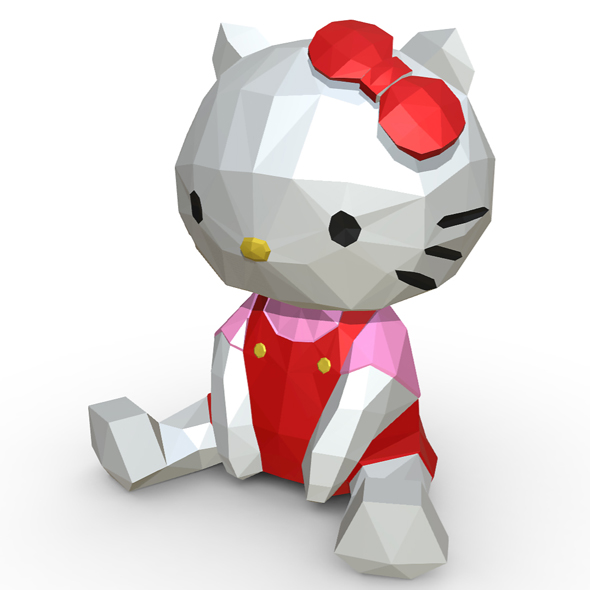 Hello kitty figure - 3Docean 25865023