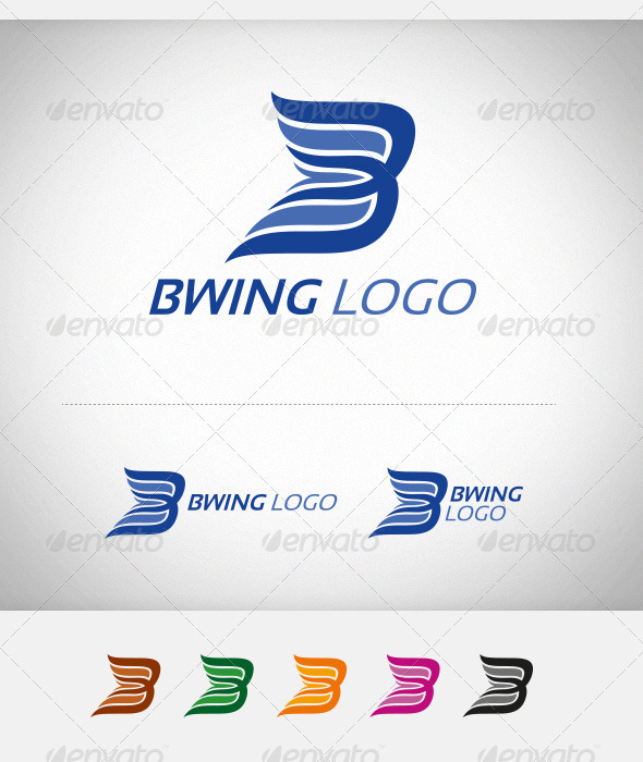 B Wing Company Logo - Abstract Logo Templates