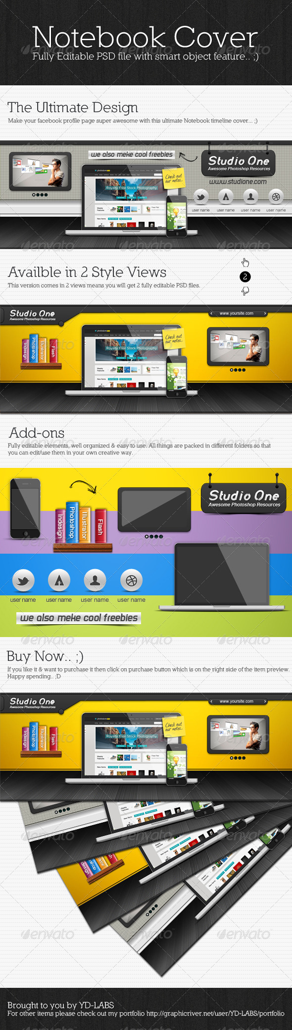 Notebook Timeline Cover - Facebook Timeline Covers Social Media