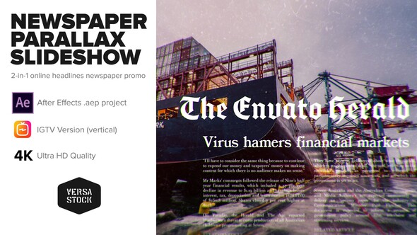 Newspaper Parallax Slideshow Promo