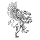 Griffon Rampant Gryphon Coat Of Arms Crest Mascot