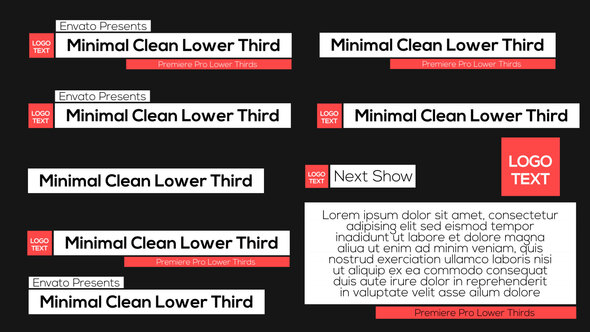 Minimal Clean Lower Thirds