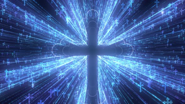 Worship Cross Particles