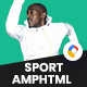 Sport AMPHTML Banners Ads Template