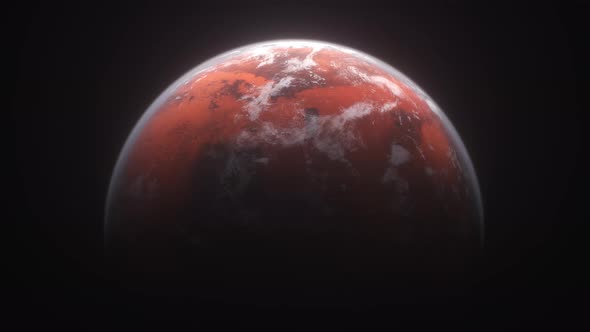 4K Looped Rotation Mars Planet alt
