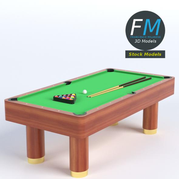 Billiard pool table - 3Docean 21159627