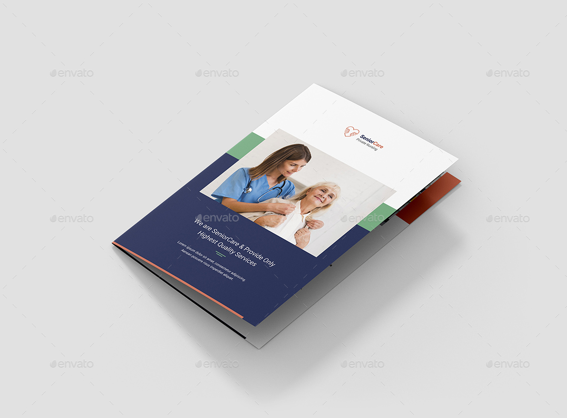 Brochure – Senior Care Bi-Fold, Print Templates | GraphicRiver