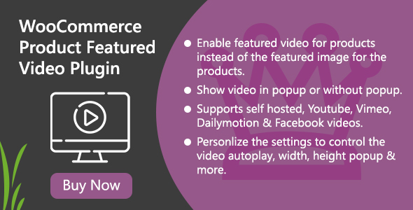 WooCommerce Product Featured Video Plugin