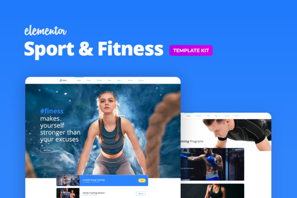 Finess – Fitness Elementor Template Kit