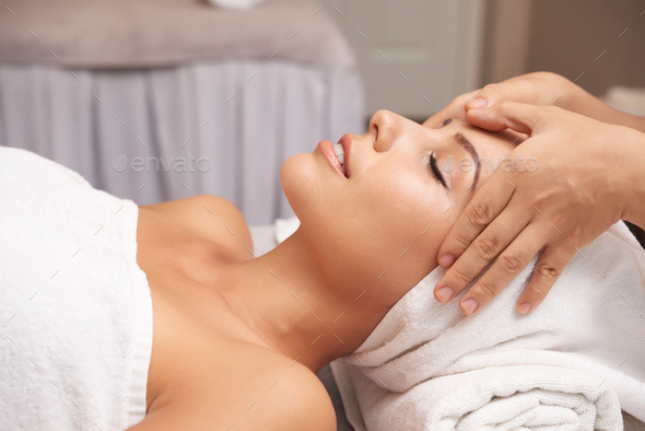 Calming massage - Stock Photo - Images