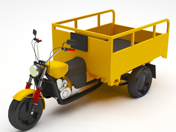 Tricycle lowpoly - 3Docean 25888738