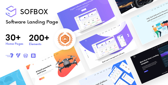 Sofbox - Tech & SaaS Multipurpose Software Landing Page