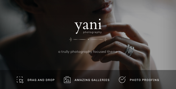 Yani – Clean and Minimalist Photography WordPress Theme