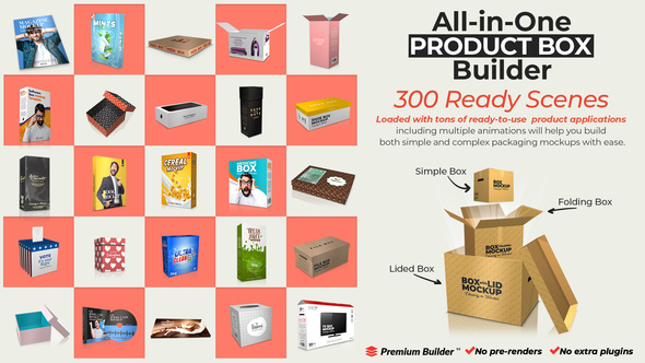 Download All In One Product Box Builder By Pixamins Videohive PSD Mockup Templates