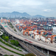 Container terminal Hong Kong industrial district - PhotoDune Item for Sale