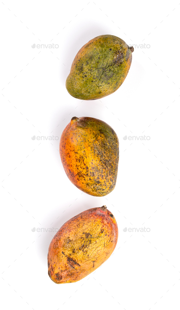 Rotten mango. Overripe Fruit on a white background.Isolated Stock Photo by  prosto_juli