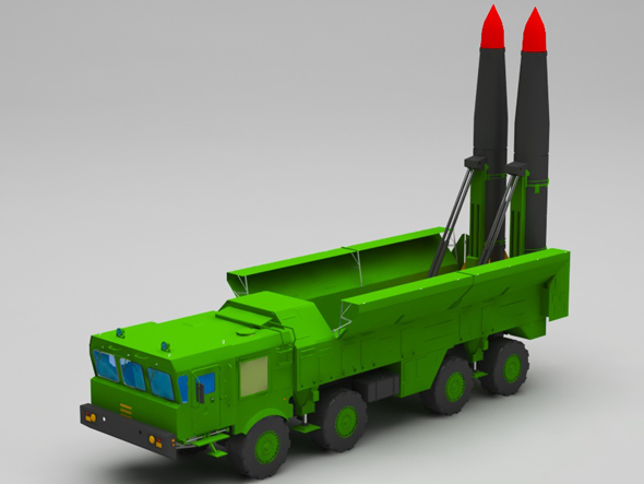 missile launcher truck - 3Docean 25904482