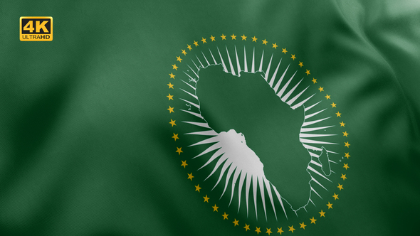 African Union Flag - 4K alt