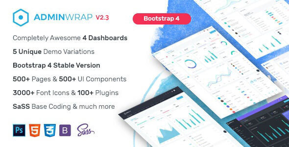 AdminWrap - Multipurpose - ThemeForest 21195015