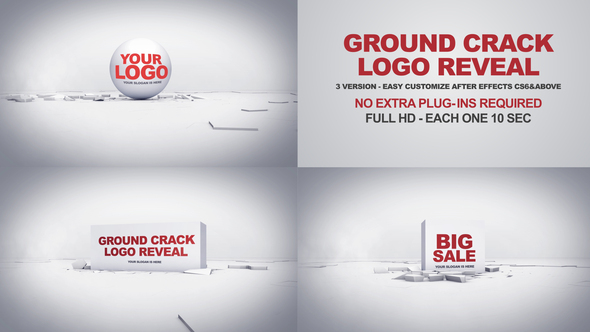 Ground Crack Logo - VideoHive 25913092