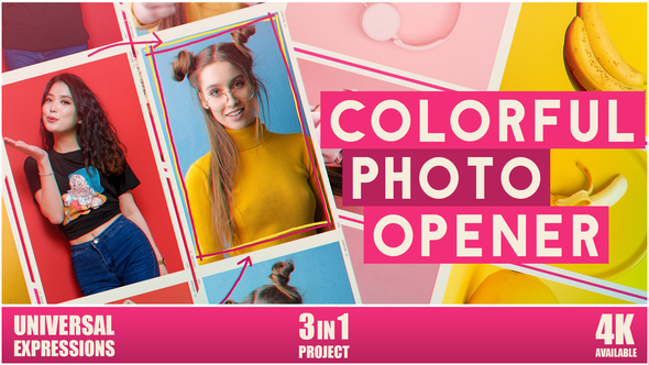 Colorful Photo Opener - VideoHive 25906271