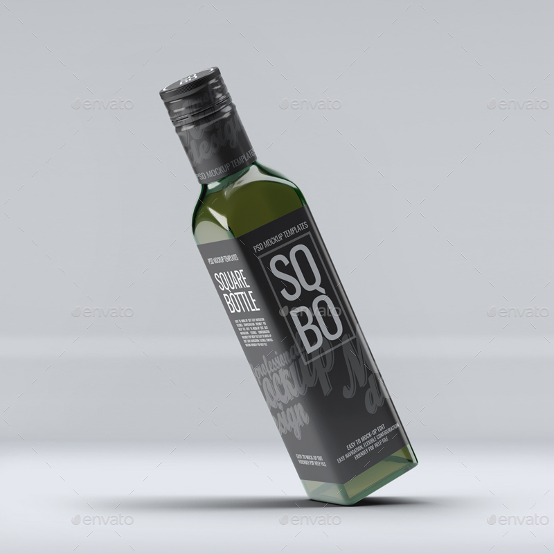 Download Square Glass Bottle Mock-Up v.1 by L5Design | GraphicRiver