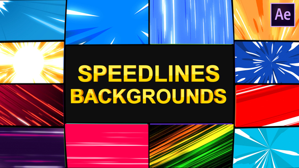 Speedlines Backgrounds | After Effects