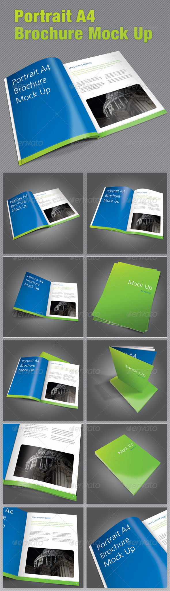 A4 Portrait Brochure Mock Up