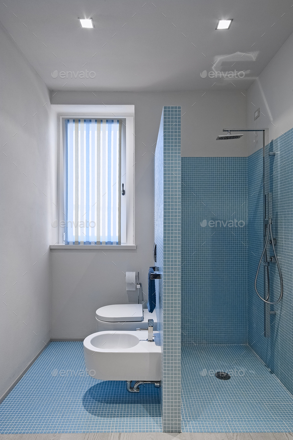 Interiors of the Bathroom in a Modern Apartment - Stock Photo - Images