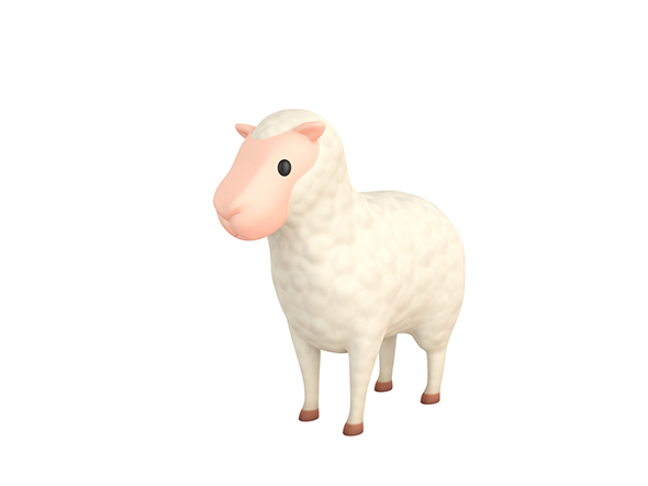 Cartoon Sheep - 3Docean 25936332