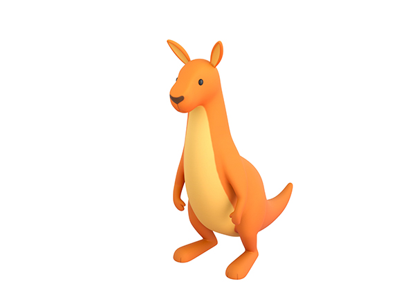 Cartoon Kangaroo - 3Docean 25936400