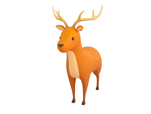Cartoon Deer - 3Docean 25936416