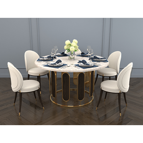 Modern Dining Table - 3Docean 25941578