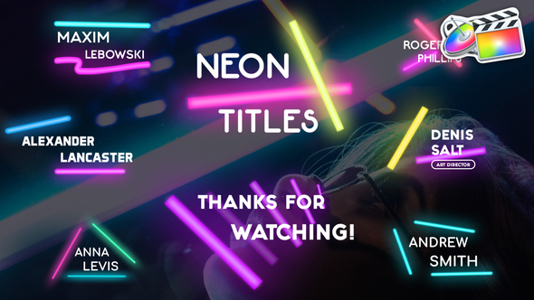Neon Lights Titles | FCPX