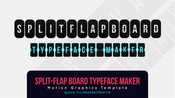 Split Flap Board Typeface Maker