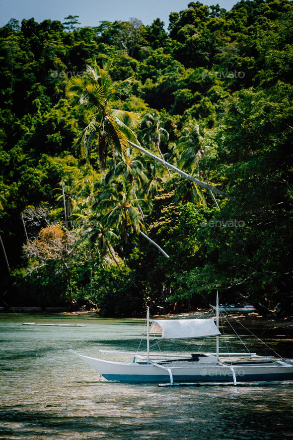 Palawan El Nido Marine Reserve Park famous nature spot blessed ecosystem rainforest surrounds - Stock Photo - Images