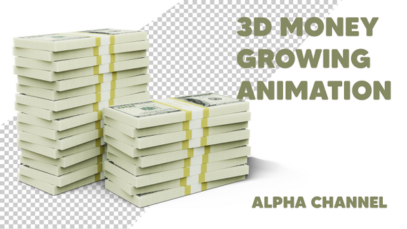 3D Money Growing 