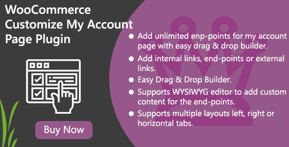 WooCommerce Customize My Account Page Plugin