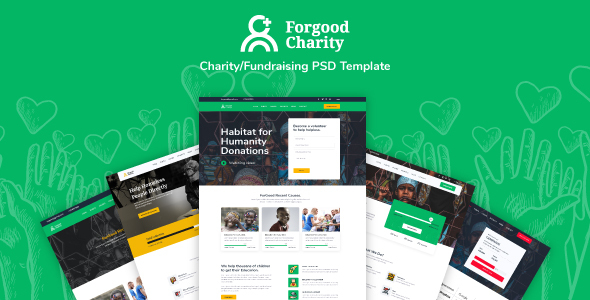 ForGood CharityNonprofit PSD - ThemeForest 25955454