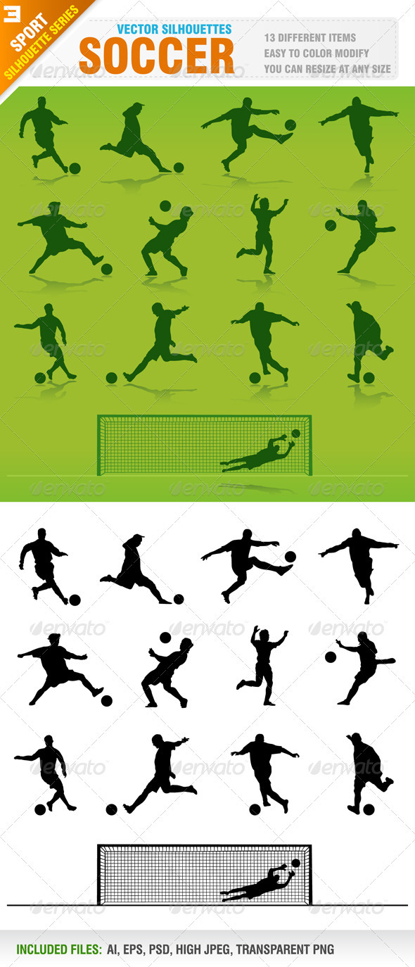 Soccer Silhouettes