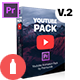 Youtube Pack - MOGRTs for Premiere & Extension Tool