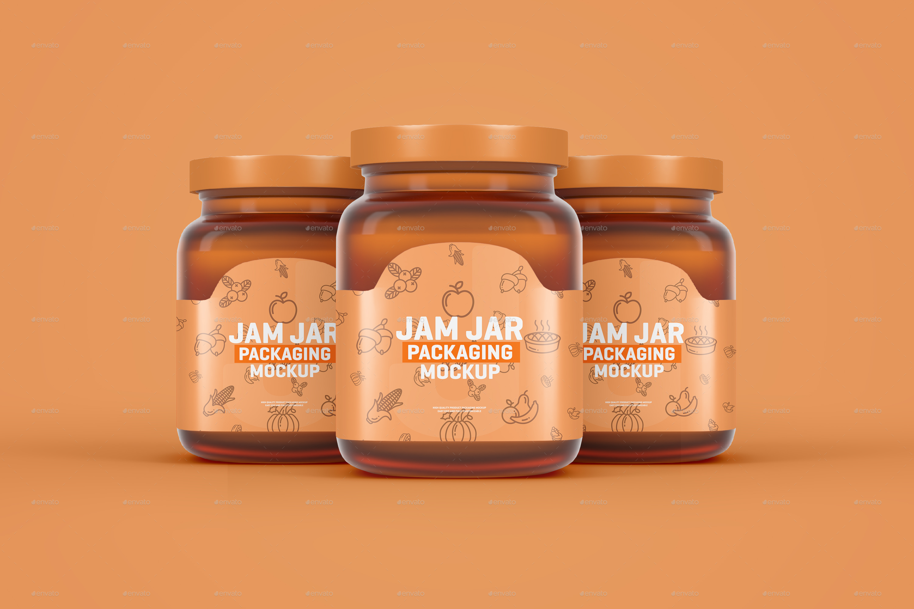 Download Glass Jam Jar Packaging Mockup by Mockup_Guy | GraphicRiver