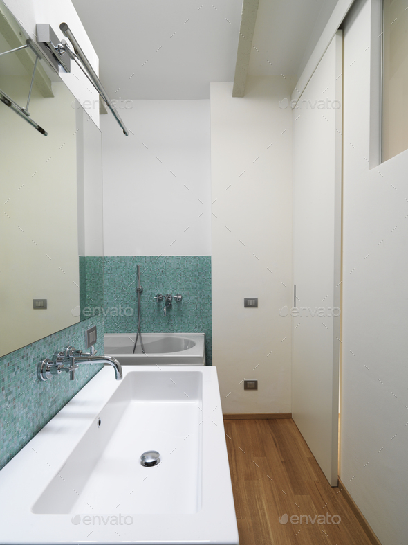 Interiors of the Modern Bathroom - Stock Photo - Images