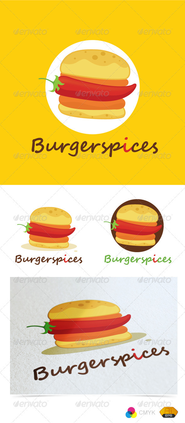 Burgerspices Logo - Food Logo Templates