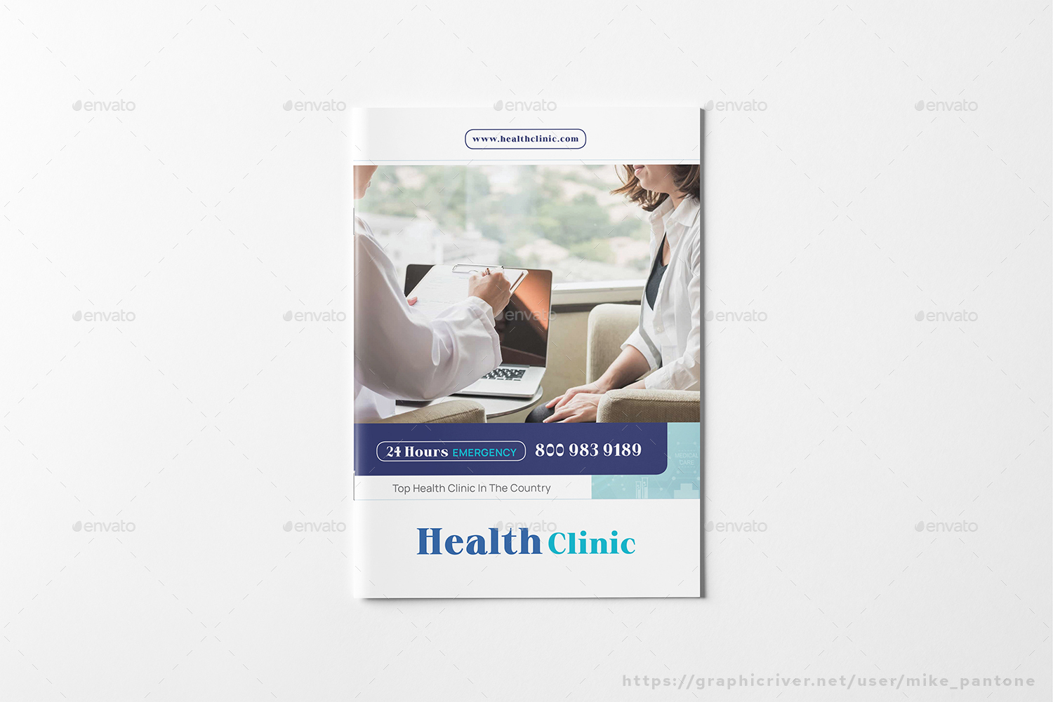 Health Clinic Booklet Brochure, Print Templates | GraphicRiver