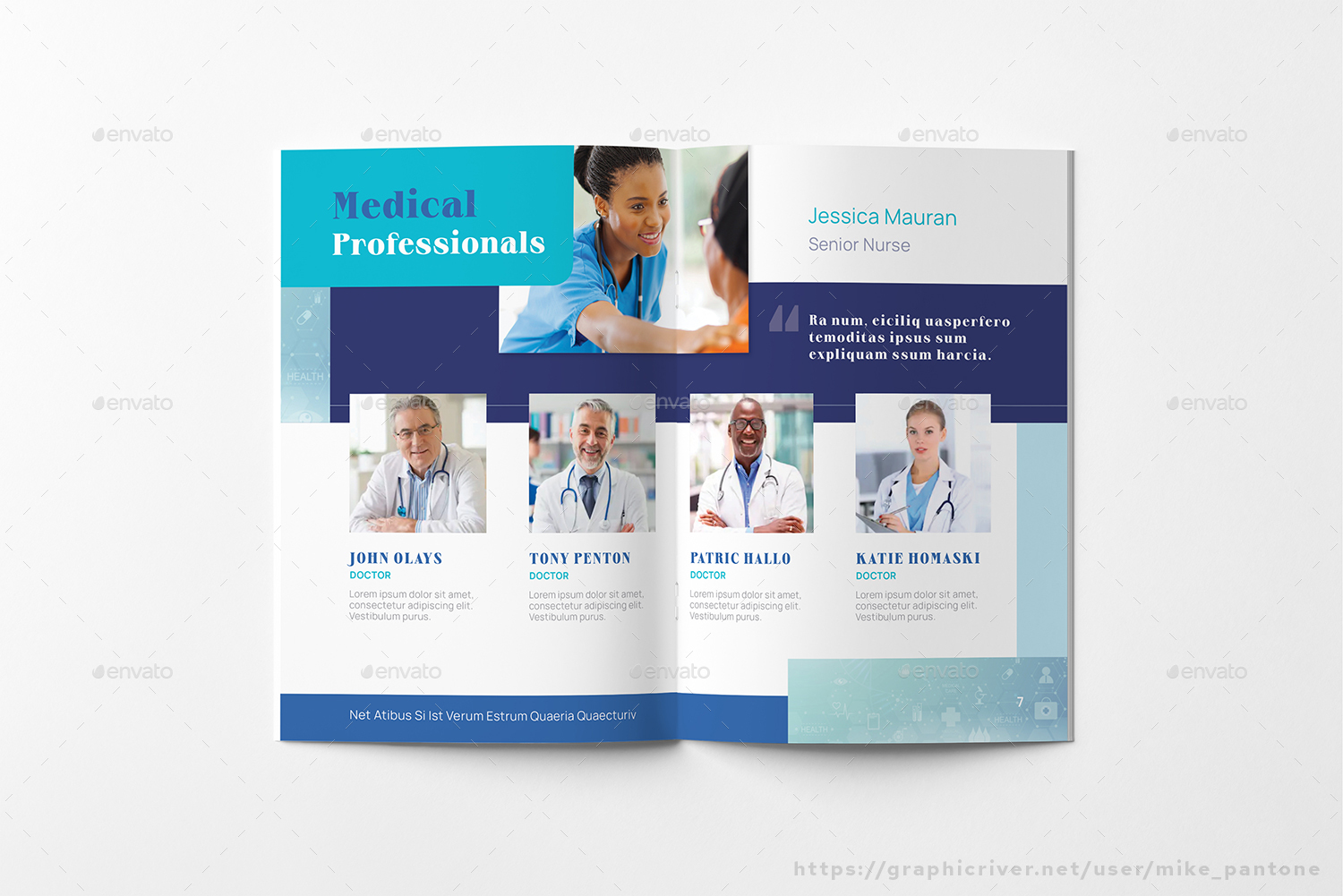 Health Clinic Booklet Brochure, Print Templates | GraphicRiver