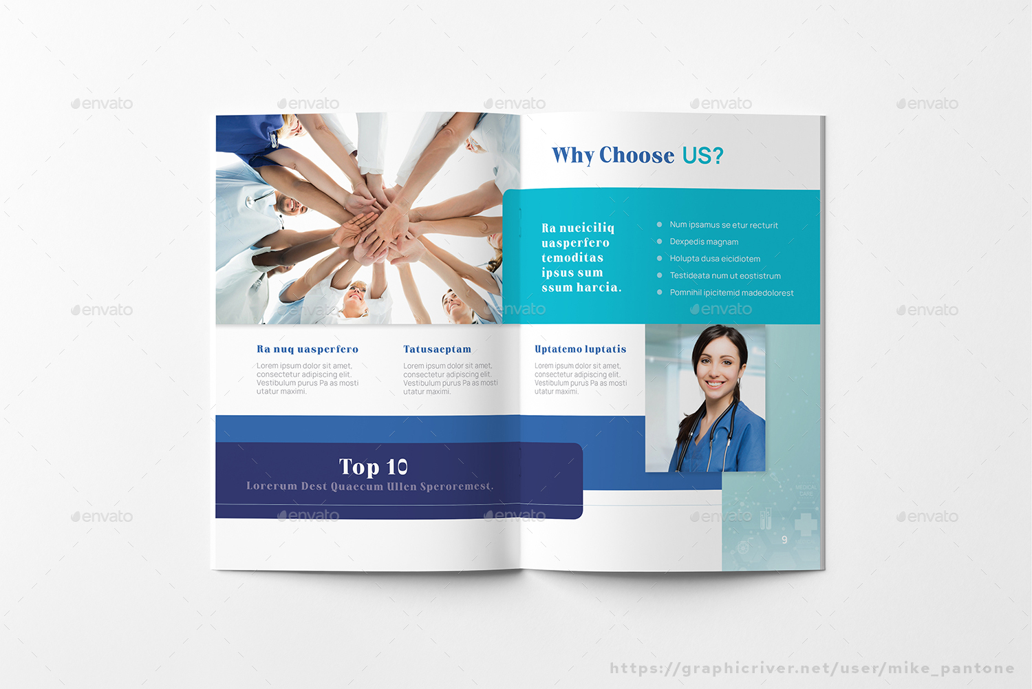 Health Clinic Booklet Brochure, Print Templates | GraphicRiver
