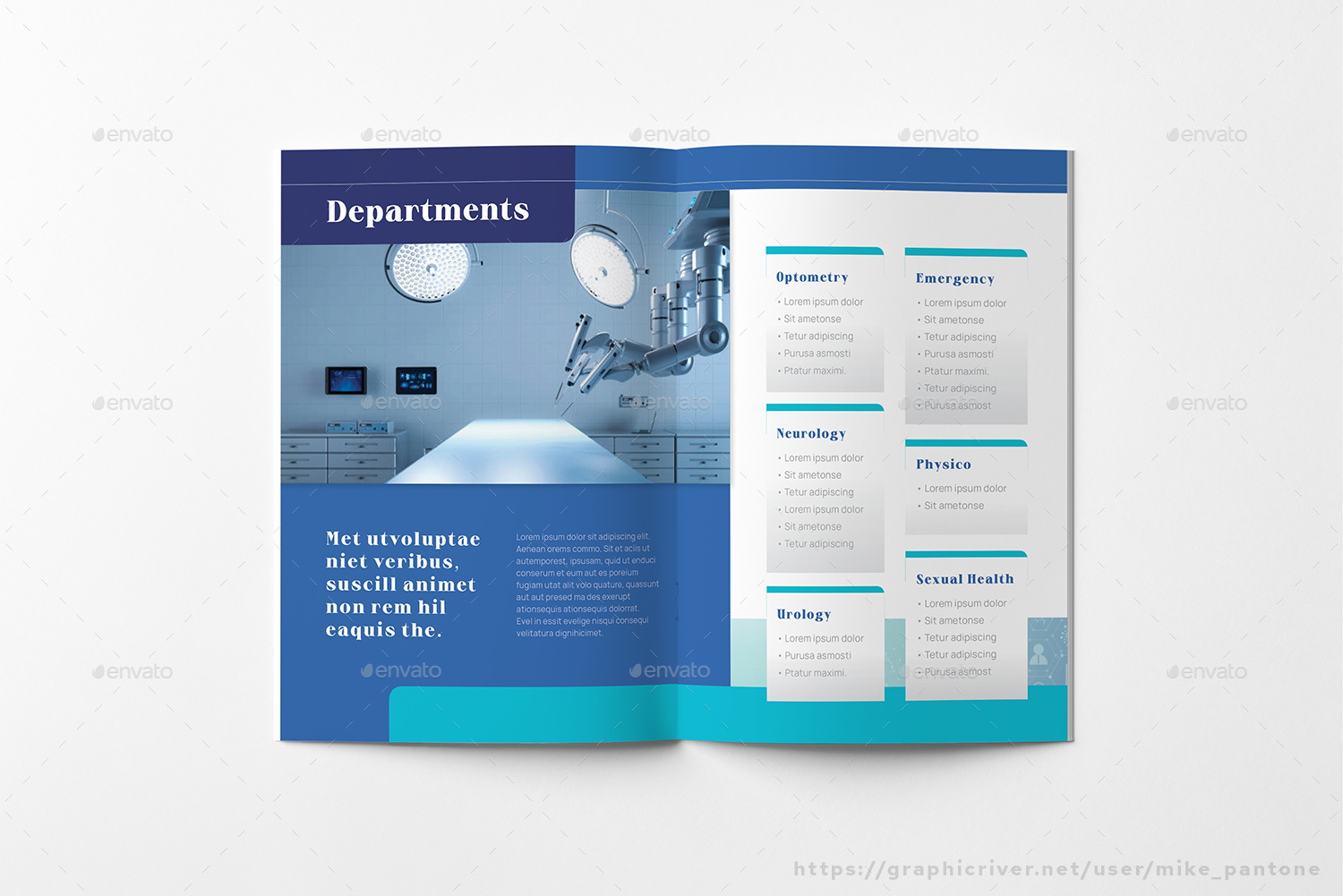 Health Clinic Booklet Brochure, Print Templates | GraphicRiver