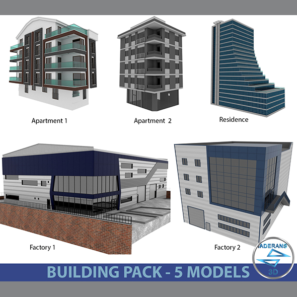 Building Pack (5 - 3Docean 25970024