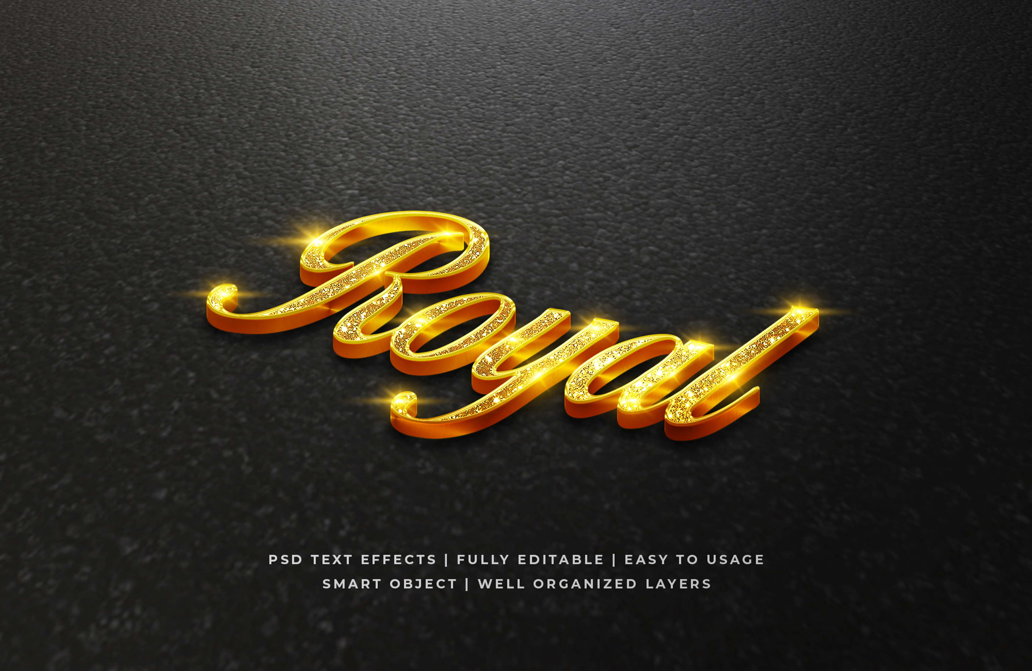 3d Gold Luxury Text Style Effect Mockup by Syifa5610 ...